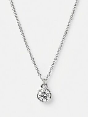 Made with Swarovski Crystal Solitaire Necklace